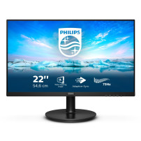 MONITOR PHILIPS LED 21.5" Wide 222V8LA/00 VA 1920x1080 4ms 250cd/mq 4000:1 (Mega Infinity DCR) 2x2W MM VGA HDMI DP 222V8LA/00 PH