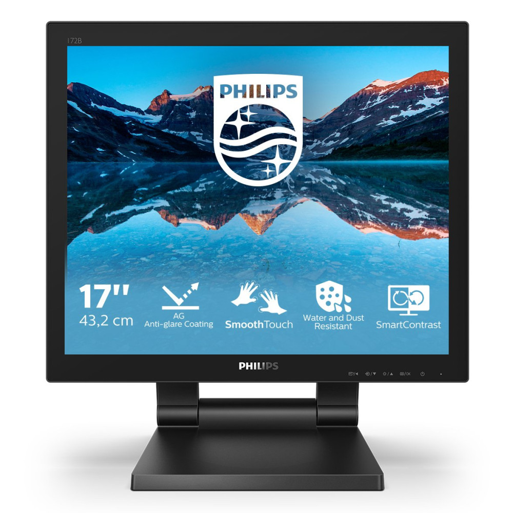 MONITOR PHILIPS TOUCH LED 17" 5:4 172B9TL/00 1280x1024 1ms 250cd/mq 1000:1(50.000.000:1)2x2W MM VGA DVI HDMI DP USB 172B9TL/00 P