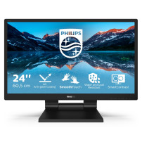 MONITOR PHILIPS TOUCH LED 23.8" Wide 242B9TL/00 IPS 1920x1080 5ms 250cd/mq 1000:1(50.000.000:1)2x2WMM ReginH VGA DVI HDMI DP USB