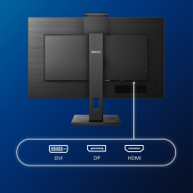 MONITOR PHILIPS LED 27"Wide 272S1MH/00 IPS 1920x1080 4ms 300cd/mq 1.000:1 2x2W MM Webcam Mic. Pivot RegH VGA DVI HDMI DP 272S1MH