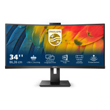 MONITOR PHILIPS LED 34" 21:9 CURVED 34B1U5600CH/00 3440x1440 4ms 350cd/m² 50.000.000:1 2x5W MM Webcam RegH HDMI DP USB-C docking