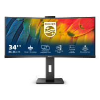 MONITOR PHILIPS LED 34" 21:9 CURVED 34B1U5600CH/00 3440x1440 4ms 350cd/m² 50.000.000:1 2x5W MM Webcam RegH HDMI DP USB-C docking
