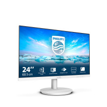 MONITOR PHILIPS LED 23.8"Wide 241V8AW/00 IPS 1920x1080 250cd/mq 1000:1Mega Infinity DCR 2x2W MM VGA HDMI White 241V8AW/00 PHILIP