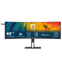 MONITOR PHILIPS 44,5" 32:9 CURVED 45B1U6900C/00 VA 5120x1440 4ms 450cd/m² 2x5W MM Reg.H 2HDMI DP RJ45 USB-C docking 45B1U6900C/0