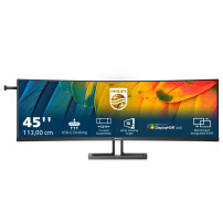 MONITOR PHILIPS 44,5" 32:9 CURVED 45B1U6900C/00 VA 5120x1440 4ms 450cd/m² 2x5W MM Reg.H 2HDMI DP RJ45 USB-C docking 45B1U6900C/0