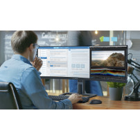 MONITOR PHILIPS 44,5" 32:9 CURVED 45B1U6900C/00 VA 5120x1440 4ms 450cd/m² 2x5W MM Reg.H 2HDMI DP RJ45 USB-C docking 45B1U6900C/0