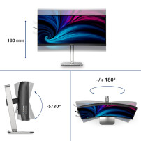 MONITOR PHILIPS LED 34" 21:9 CURVED 34B2U5600C/00 3440x1440 4ms 300cd/m² 50.000.000:1 2x5W MM Reg.H 2HDMI DP RJ45 USB-C docking 