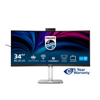 MONITOR PHILIPS LED 34" 21:9 CURVED 34B2U6603CH/00 3440x1440 4ms 500cd/m² 2x5W MM Webcam Reg.H 2HDMI DP RJ45 USB-C docking 34B2U