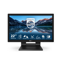 MONITOR PHILIPS TOUCH LED 21.5" Wide 222B9TA/00 VA 1920x1080 2ms 250cd/mq 3000:1(50.000.000:1)2x2 MM Reg.H VGA DVI HDMI DP USB 2