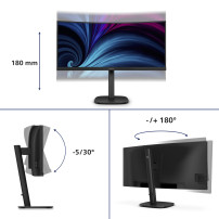 MONITOR PHILIPS LED 34" CURVED 34B2U3600C/00 VA 3440x1440 120Hz 4ms 300cd/m² 3000:1 2x5W MM Reg.H HDMI DP USB-C docking GAMING 3