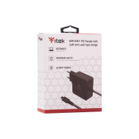ALIMENTATORE UNIVERSALE 65W ITEK x NOTEBOOK USB-C, PD - Tecnologia GaN -  ITNBACWB065 ITNBACWB065 ITEK