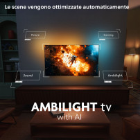 TV PHILIPS LED 55'' SMART TV 55OLED770/12 OLED 4K AMBILIGHT 3HDMI 2USB Wi-Fi DVB-T/T2/T2-HD/C/S/S2 55OLED770/12 PHILIPS