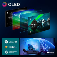 TV PHILIPS LED 55'' SMART TV 55OLED770/12 OLED 4K AMBILIGHT 3HDMI 2USB Wi-Fi DVB-T/T2/T2-HD/C/S/S2 55OLED770/12 PHILIPS