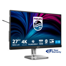 MONITOR PHILIPS LED 27"Wide 27B2U6903/00 IPS 3840x2160 4ms 350cd/mq 1.000:1 2x3W MM Reg.H PIVOT 2HDMI DP USB-C Docking 27B2U6903