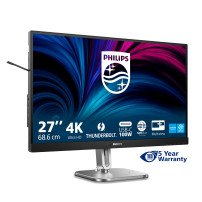 MONITOR PHILIPS LED 27"Wide 27B2U6903/00 IPS 3840x2160 4ms 350cd/mq 1.000:1 2x3W MM Reg.H PIVOT 2HDMI DP USB-C Docking 27B2U6903