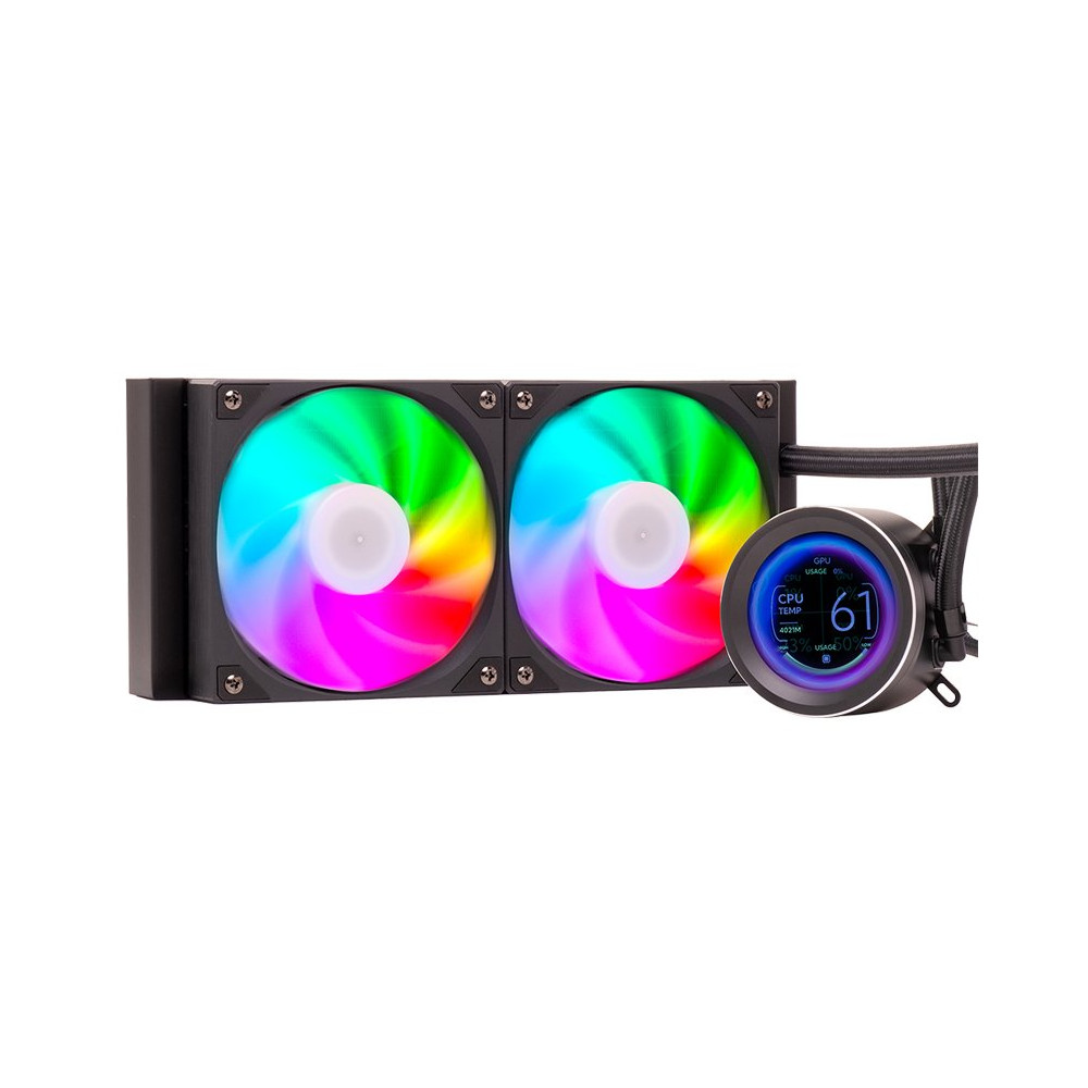 COOLER ITEK "ARCTIC  SPHERE LCD 240" 240mm (Raff. a Liquido) LCD 2.8"+SW, PWM FAN,SKT UNIVERSALE - ITLCASL240 ITLCASL240 ITEK