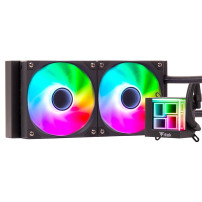 COOLER ITEK "HYDRO CUBE  240B" 240mm (Raff. a Liquido) ARGB, PWM FAN,SKT UNIVERSALE - ITLCHCA240 ITLCHCA240 ITEK
