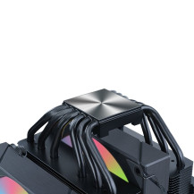 COOLER ITEK "ICY-6HAT" (Raff. Aria) 250W TDP, 6 HP, 2*12cm ARGB FAN,TEMPER. DIGITAL DISPLAY+SW -SKT UNIVERSALE - ITACI6HAT ITACI