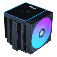 COOLER ITEK "ICY-6HAT" (Raff. Aria) 250W TDP, 6 HP, 2*12cm ARGB FAN,TEMPER. DIGITAL DISPLAY+SW -SKT UNIVERSALE - ITACI6HAT ITACI