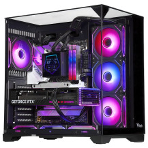 CASE ITEK TOWER "DARK CAVE PANO" GAMING  2*USB3,1*USB-C 4*12cm fan ARGB, Temp Glass Top,  Side & Front Panel, -  ITGCADCPAB ITGC