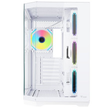 CASE ITEK TOWER "DARK CAVE AKU" GAMING  2*USB3,USB-C, 4*12cm fan ARGB, Temp Glass Side & Front Panel, WHITE - ITGCADCAKW ITGCADC
