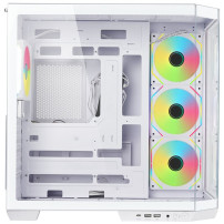 CASE ITEK TOWER "DARK CAVE AKU" GAMING  2*USB3,USB-C, 4*12cm fan ARGB, Temp Glass Side & Front Panel, WHITE - ITGCADCAKW ITGCADC