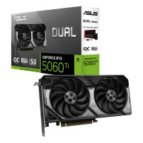 SVGA ASUS DUAL-RTX5060TI-O8G 8GB GDDR7 128bit PCIE 5.0 HDMI+3DP 90YV0MP2-M0NA00 ASUS