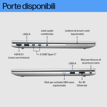 NB HP ELITEBOOK 640 G11 A37FCET Ultra 7-155U 14" 16GB SSD512GB LAN SC Reader Finger Print W11P **Garanzia 3 anni OffSite** A37FC