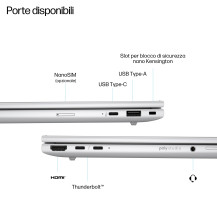 NB HP ELITEBOOK 8 G1i A37MLET Ultra 7-255U 14" 16GB SSD512GB Finger Print Wolf Sec. W11P*Gar. 3 anni Offsite* A37MLET HP