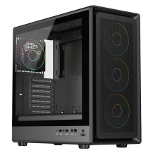 CASE ITEK M.TOWER " MESHCORE 36B - Gaming  Tower, ATX, 4x14cm ARGB fan,  2xUSB3, Type-C, Temp Glass Side  Panel, -  ITGCAMC36B I