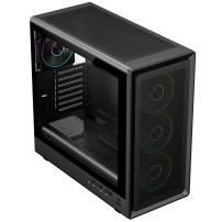 CASE ITEK M.TOWER " MESHCORE 36B - Gaming  Tower, ATX, 4x14cm ARGB fan,  2xUSB3, Type-C, Temp Glass Side  Panel, -  ITGCAMC36B I