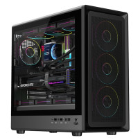 CASE ITEK M.TOWER " MESHCORE 36B - Gaming  Tower, ATX, 4x14cm ARGB fan,  2xUSB3, Type-C, Temp Glass Side  Panel, -  ITGCAMC36B I