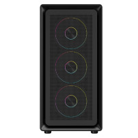 CASE ITEK M.TOWER " MESHCORE 36B - Gaming  Tower, ATX, 4x14cm ARGB fan,  2xUSB3, Type-C, Temp Glass Side  Panel, -  ITGCAMC36B I