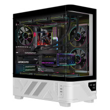 CASE ITEK M.TOWER "NETRON CURVED" - Gaming  Tower, ATX, 3x12cm ARGB fan,  2xUSB3, Type-C, Darker Temp Glass Side, -  ITGCANTC01 