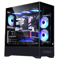 CASE ITEK M.TOWER SHOWBUI 37B - Gaming  Tower, ATX, 3x12cm ARGB fan,  Type-C, 2xUSB3.0, Side & Front  Panel Temp, - ITGCASB37B I