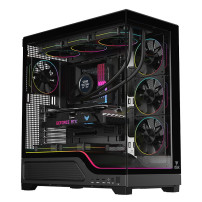 CASE ITEK M.TOWER SHOWBUI WAVE 82B -  Gaming Tower, ATX, 4x12cm  ARGB fan, 2xUSB3, Type-C, Darker Temp Glass Side  - ITGCASBW82B