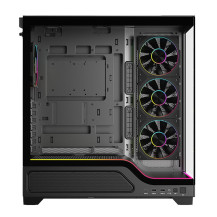 CASE ITEK M.TOWER SHOWBUI WAVE 82B -  Gaming Tower, ATX, 4x12cm  ARGB fan, 2xUSB3, Type-C, Darker Temp Glass Side  - ITGCASBW82B