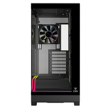 CASE ITEK M.TOWER SHOWBUI WAVE 82B -  Gaming Tower, ATX, 4x12cm  ARGB fan, 2xUSB3, Type-C, Darker Temp Glass Side  - ITGCASBW82B