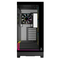 CASE ITEK M.TOWER SHOWBUI WAVE 82B -  Gaming Tower, ATX, 4x12cm  ARGB fan, 2xUSB3, Type-C, Darker Temp Glass Side  - ITGCASBW82B