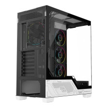 CASE ITEK M.TOWER "NEBRALUX 01 - Gaming  Tower, ATX, 4x12cm ARGB fan,  2xUSB3, Type-C, Darker Temp Glass Side - ITGCANL01 ITGCAN