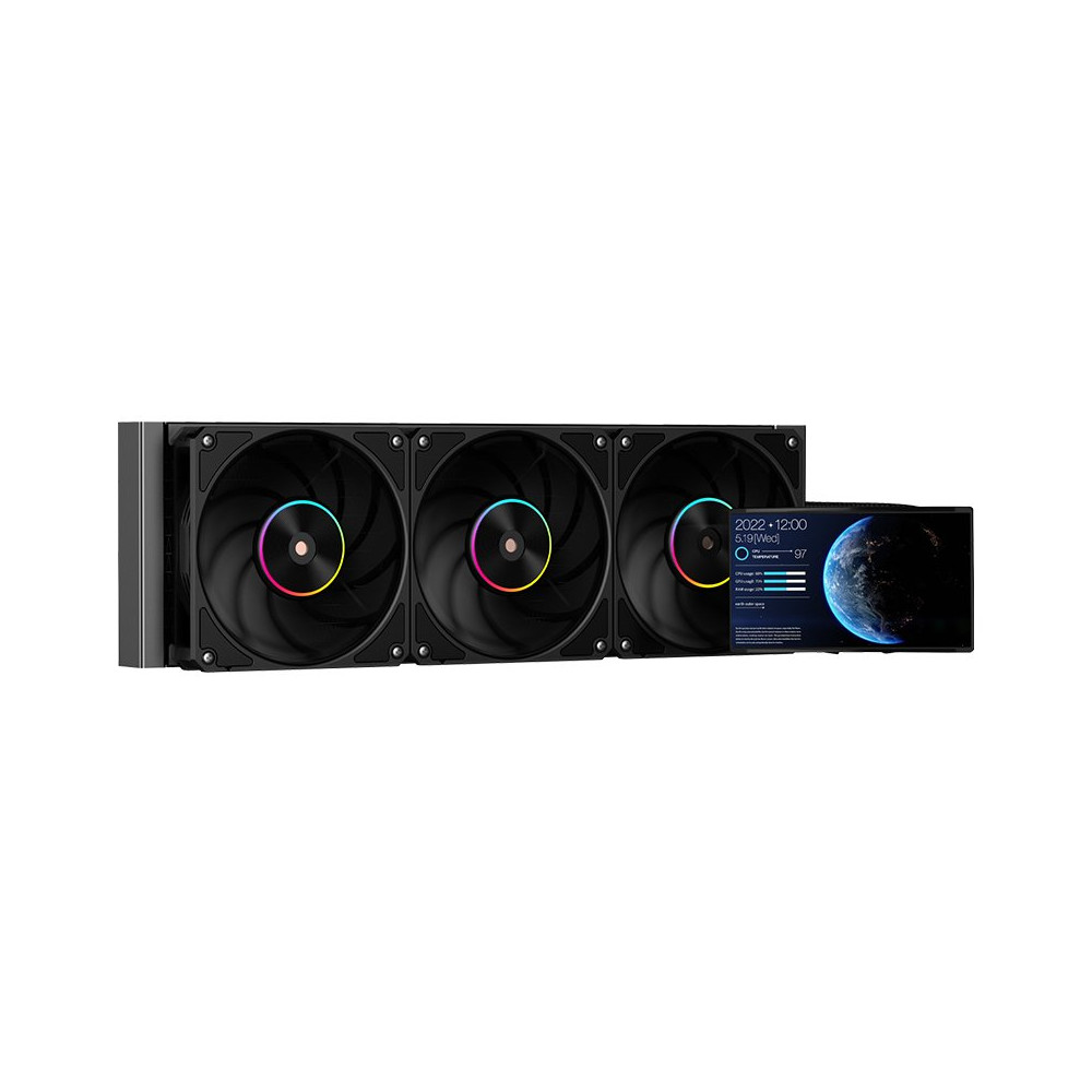 COOLER ITEK " ATHERMORA  50B - 360mm, ARGB, LCD 5" + SW, PWM FAN,SKT UNIVERSALE - ITLCTHM50360B ITLCTHM50360B ITEK