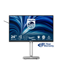 MONITOR PHILIPS LED 23.8"Wide 24B2N4200/00 IPS 1920x1080 4ms 300cd/mq 1.500:1 2x2W MM Reg.H PIVOT VGA HDMI DP USB-C (solo dati) 