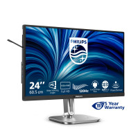 MONITOR PHILIPS LED 23.8"Wide 24B2N4200/00 IPS 1920x1080 4ms 300cd/mq 1.500:1 2x2W MM Reg.H PIVOT VGA HDMI DP USB-C (solo dati) 