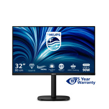 MONITOR PHILIPS LED 31.5" 32B2U3601/00 2560x1440 100HZ 4ms 350cd/m² 1.500:1 2x2W MM Reg.H PIVOT HDMI DP USB-C Docking 32B2U3601/