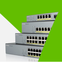 SWITCH ZYXEL GS1350-12HP NebulaFlex Switch Managed per CCTV: 8p Gigabit PoE (130W) + 2p SFP + 2p Gigabit Uplink + MngCloud 1Y GS