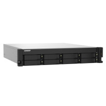 NAS RACK 2U QNAP TS-832PXU-RP-4G 8HD 3,5"/2,5"SATA6 6GB/S NOHD 2P 10GBE SFP+ 2P 2.5GBE 4P USB3.0 4GB RAM DDR4 AL324 4CORE 2X250W