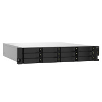 NAS RACK 2U QNAP TS-1232PXU-RP-4G 12HD 3,5"/2,5"SATA6 6GB/S NOHD 2P 10GBE SFP+ 2P 2.5GBE 4GB RAM DDR4 AL324 4CORE 2X250W TS-1232