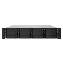 NAS RACK 2U QNAP TS-1232PXU-RP-4G 12HD 3,5"/2,5"SATA6 6GB/S NOHD 2P 10GBE SFP+ 2P 2.5GBE 4GB RAM DDR4 AL324 4CORE 2X250W TS-1232
