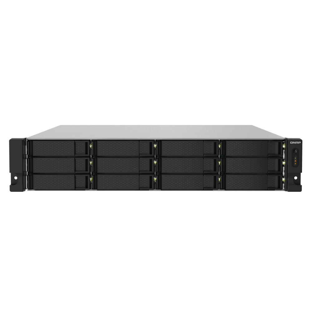 NAS RACK 2U QNAP TS-1232PXU-RP-4G 12HD 3,5"/2,5"SATA6 6GB/S NOHD 2P 10GBE SFP+ 2P 2.5GBE 4GB RAM DDR4 AL324 4CORE 2X250W TS-1232