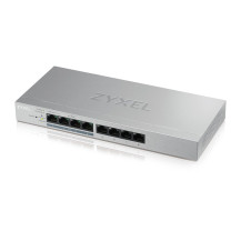 SWITCH ZYXEL GS1200-8HP SMART MANAGED 8P Gigabit(4P PoE fino a 60W)Easy Management xVLAN,QoS design senza ventole Desktop GS1200